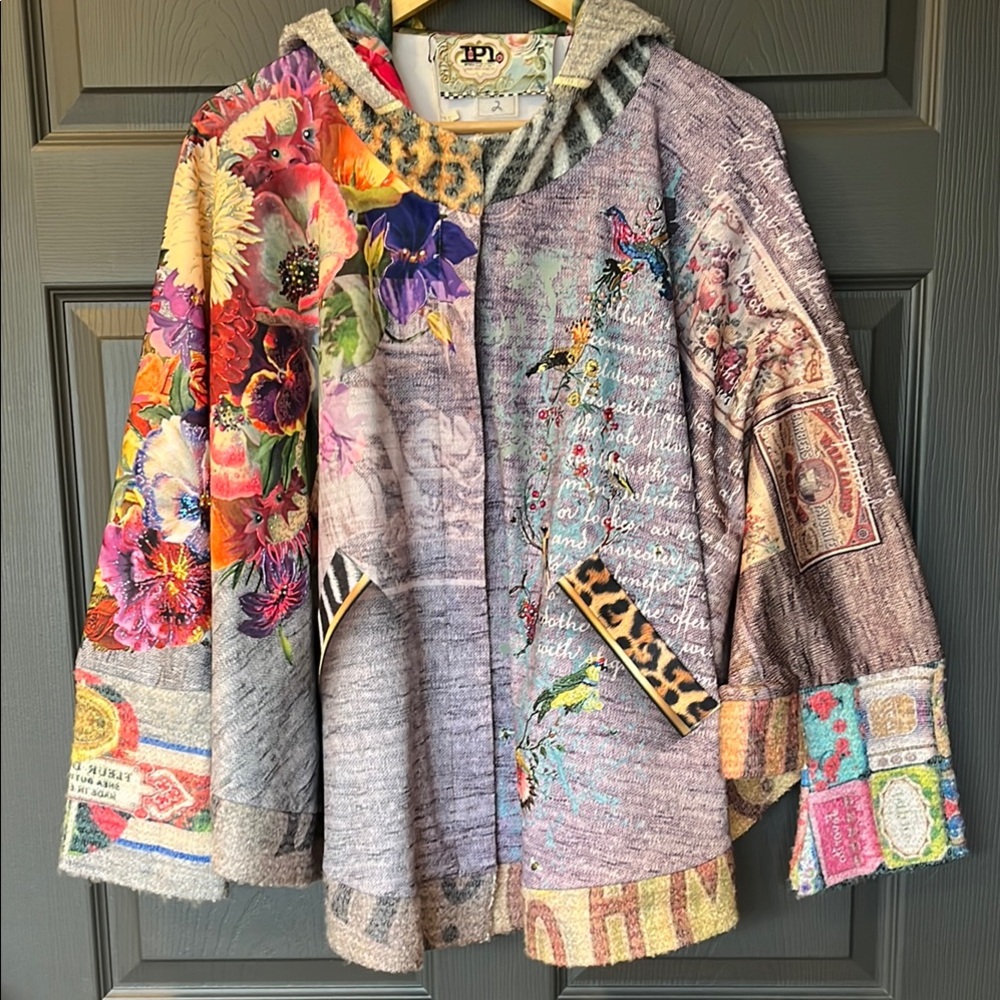 IPNG Multicolor Hoodie Cape Jacket